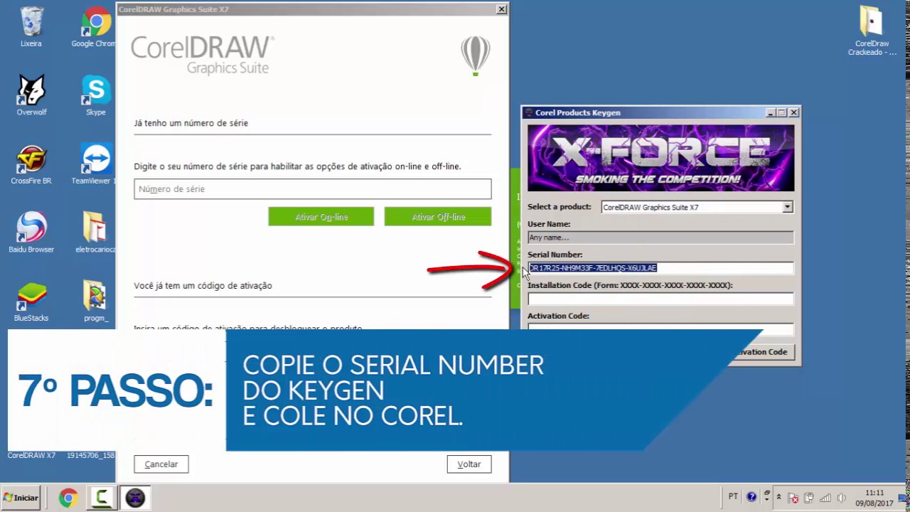serial number corel draw 2017